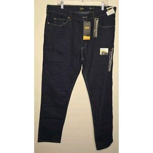 Lee Jeans Mens 38x34 Blue Tapered High Rise Stretch Premium Flex Cone Denim